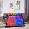 Sprunkies Kids Characters Sprunki Blankets Flannel Printed  Breathable Ultra-Soft Throw Blanket for Bed Office Rug Piece