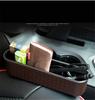 Brown Storage Box Car Organizer Seat Gap Case Pocket Car Seat Side Storage Box