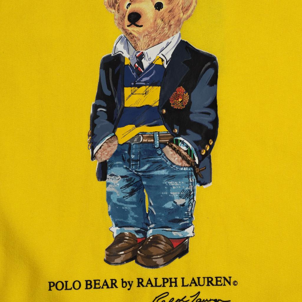 Polo Ralph Lauren Bear Print Pullover Crewneck Long Sleeve Sweatshirt Women Sweatshirt 211796962-001