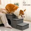 Pet Stairs Foldable Dog Steps Comfortable and Durable Three-in-one Design Stairs