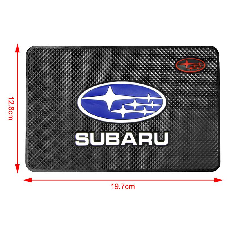 Badge de Voiture Style Tapis Antidérapant Tableau de Bord Central Coussin Antidérapant Intérieur Pour Subaru XV BRZ WRX STI Forester Ascent Impreza Legacy Outback Levorg