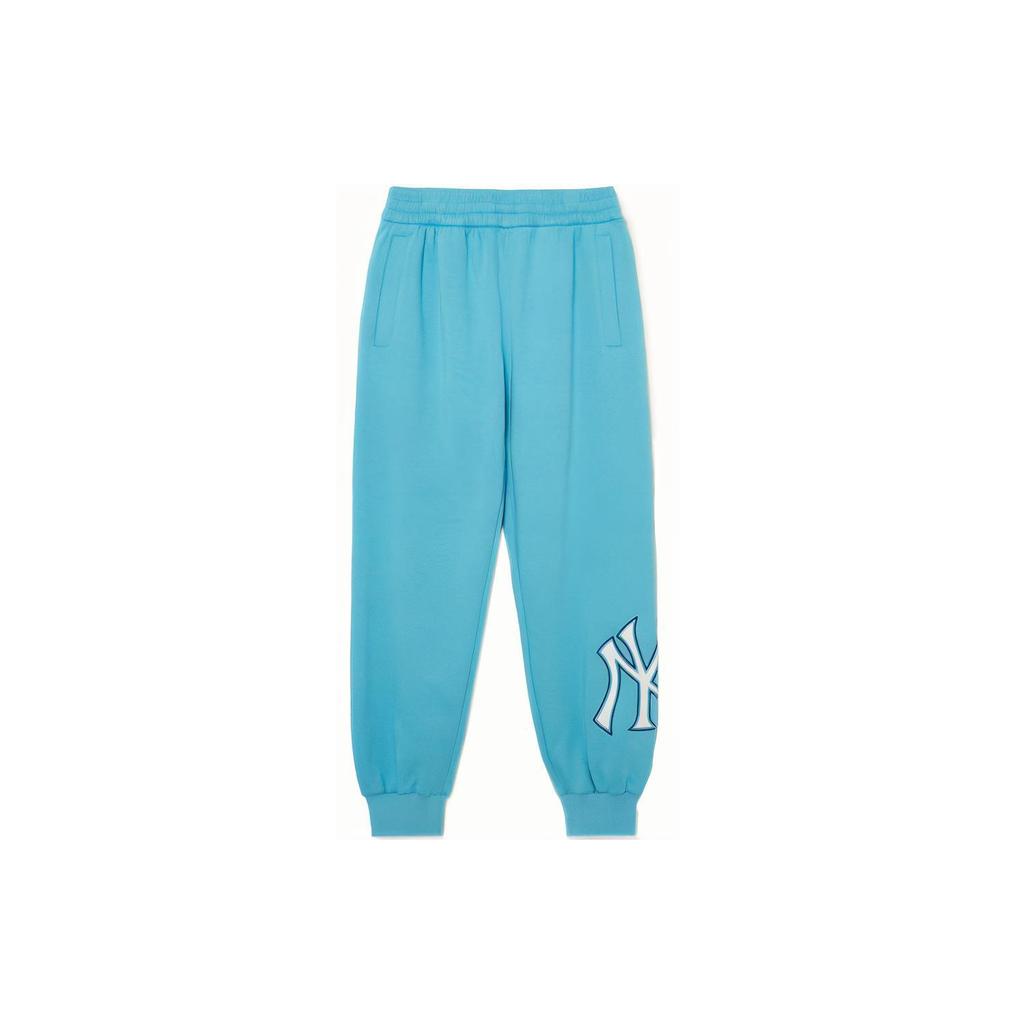 New MLB Knitted Sweatpants Unisex Teal 3APTB0331-50TQS