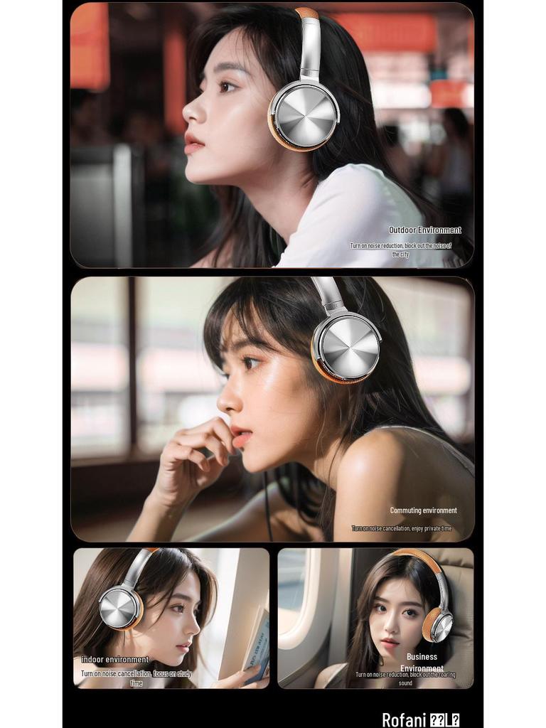 Rovani Bluetooth Noise-Cancelling Over-Ear Headphones: Wired Gaming, Wireless Neckband, Sports Headset