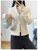 2026 Women's Yoga Jacket: New Style, Plus Velvet, Thick Warm, Long Sleeve, Stand Collar, Sport & Outdoor Fitness Top