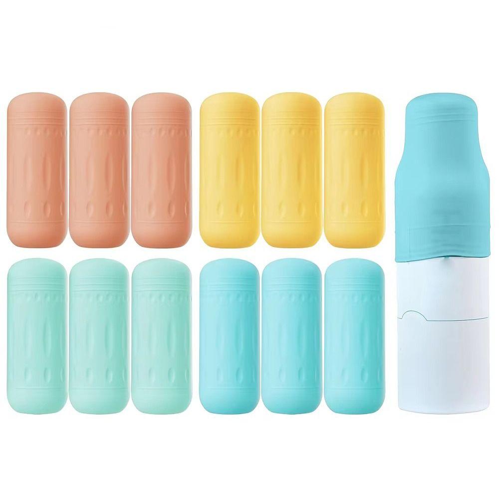 3Pcs Leakproof Travel Bottle Leakproof Cover Silicone Refillable Bottle Protective Cap