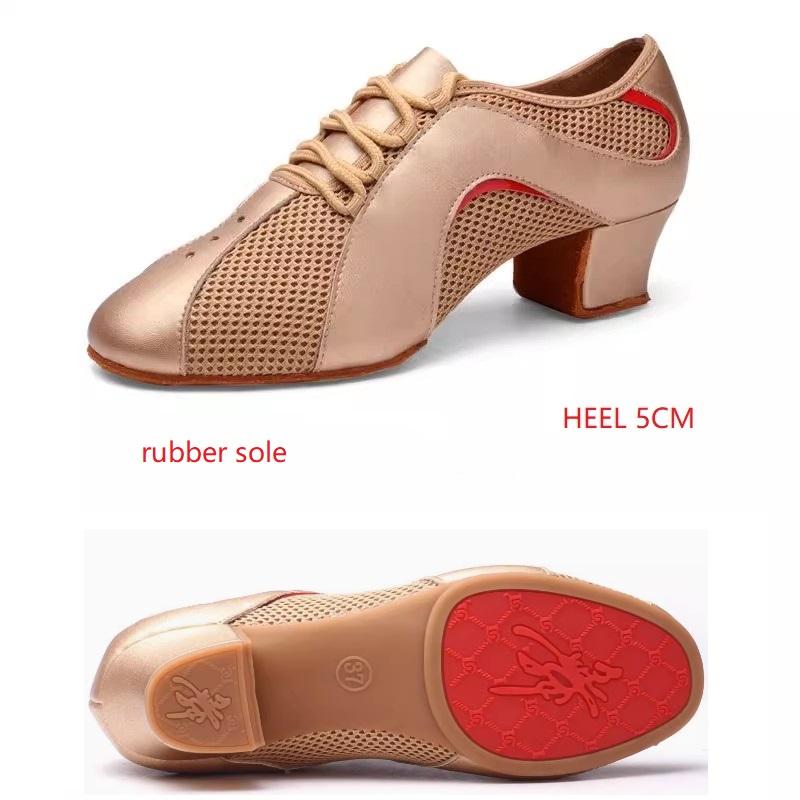 Shoes for Women Latin Dance Shoes Shape Training Ventilation Shoes Woman Square Dance Jitba Ballroom Shoes Net Sneakers