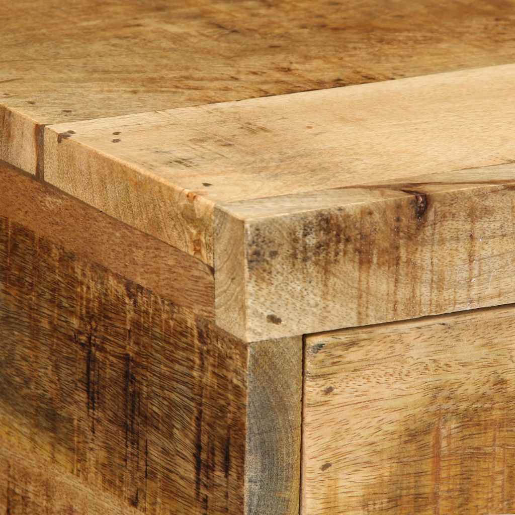 TV Wall Cabinet 80x30x19 Cm Rough Mango Wood