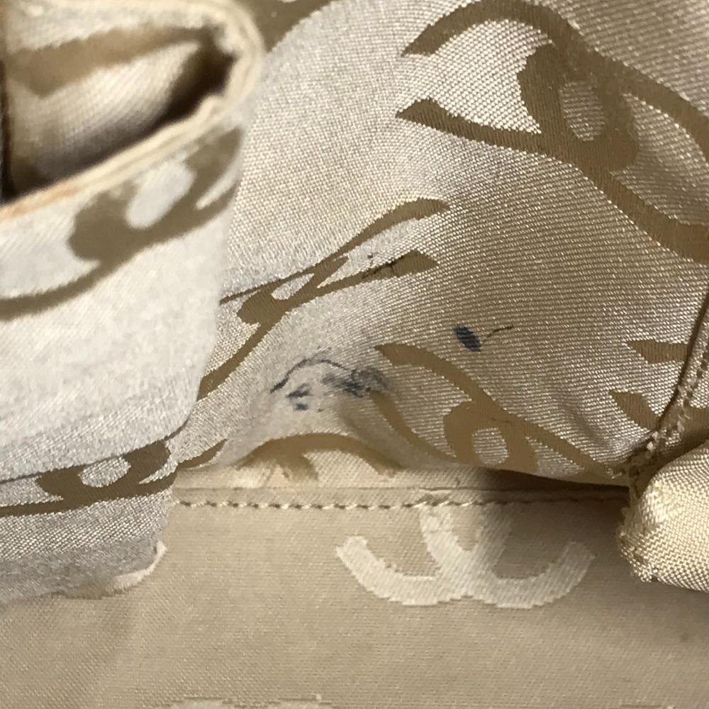 CHANEL Turnlock CC CC Mark Bag Tote Bag Hand Bag Leather Beige