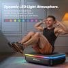 MERACH Vibrationsplatte Trainingsgerät mit Licht Ganzkörpertraining Kraftvolle Vibrationsplattform Vibrationsplatte Lymphdrainage