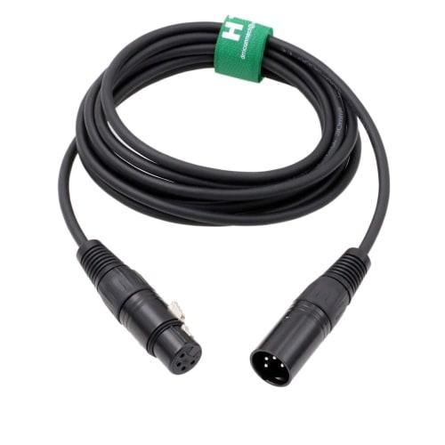 HangTon 4-Pin XLR Male to Female XLR 4-Pin Balanced Audio Cable for Microphone, Recorder, Mixer, Headphones, and Amplifiers (4 Meters)