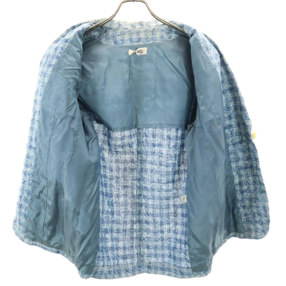 Herno 90s Linen Blend Old tailored jacket 42 blue Women Used