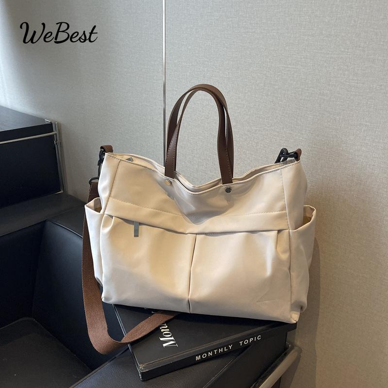 Nylon Large Capacity Shoulder Tote Bag
