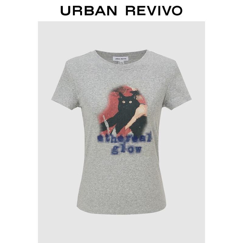 UR Women s Fun Cat Print Short Sleeve T-Shirt S