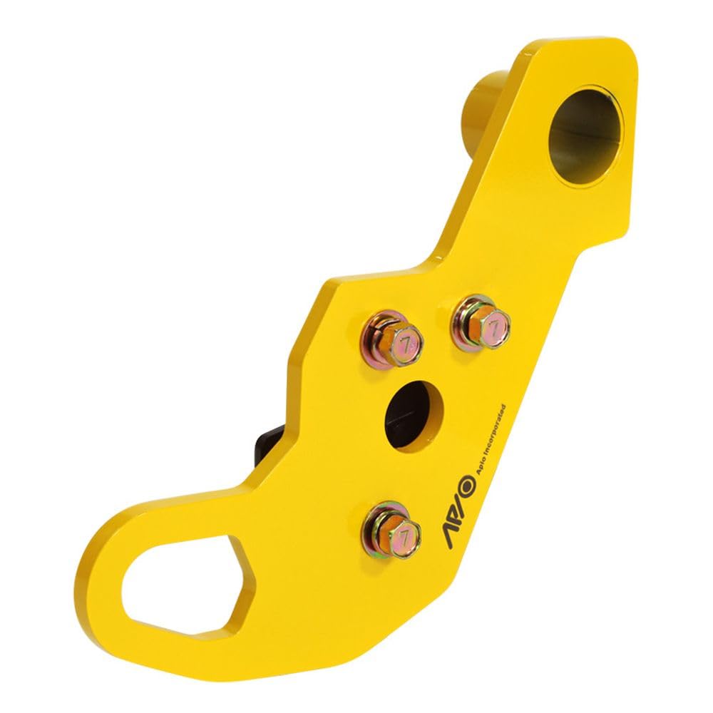 Apio Front Left Tow Hook for Vehicles with Tactical 9mm Thick [FL] Bumpers, [JB64, JB74] Yellow, 3070-36L