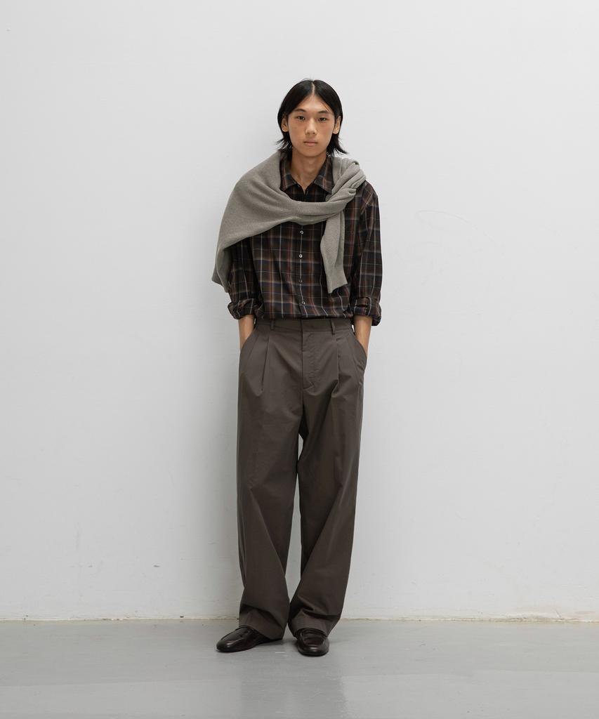 ANOTHER OFFICE Bonjour 2Tuck Pants (Taupe-Gray)