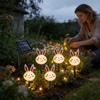 Spring Solar Lights Outdoor Decorative Easter Bunny Carrot Pathway Waterproof Lighting Cute Courtyard Lights For Garden Yard