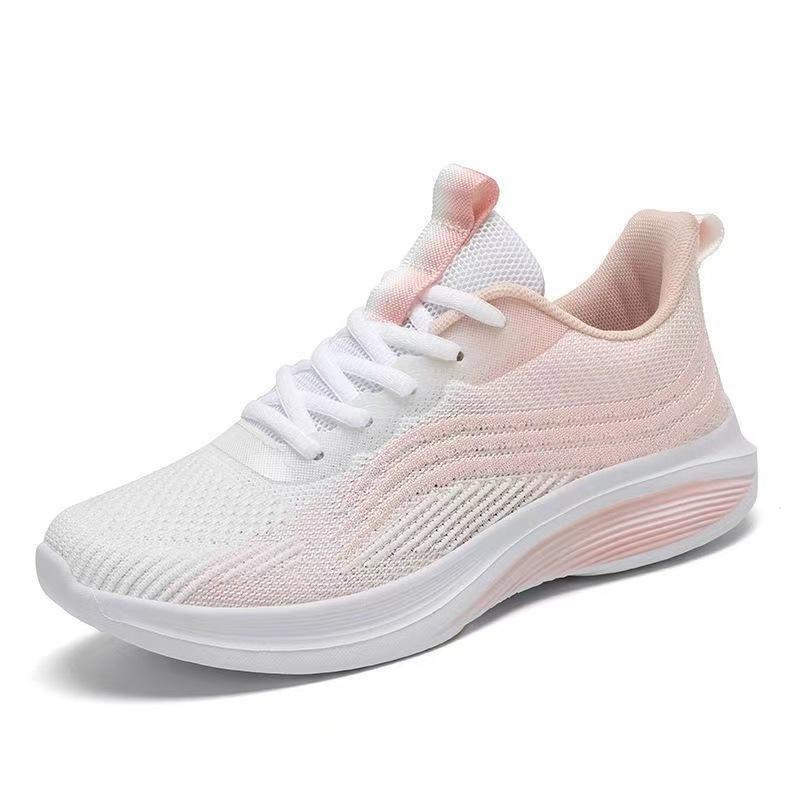 

Women s shoes autumn platform fly-woven breathable sneakers outdoor daily lightweight trendy running shoes 40