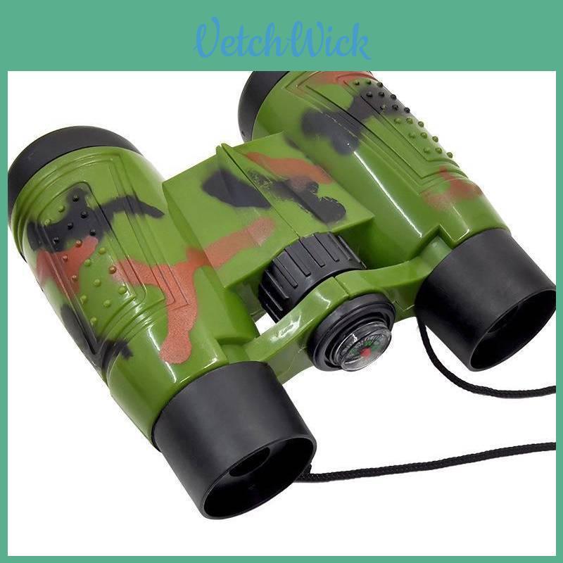 Durable Plastic Children's Camo Binocular Toy With Folding Design