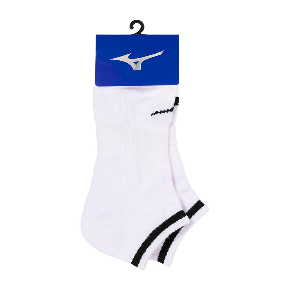 Athletic Size Size Ankle-length Socks, 32JXB208, Unisex, White/black, 23-25cm