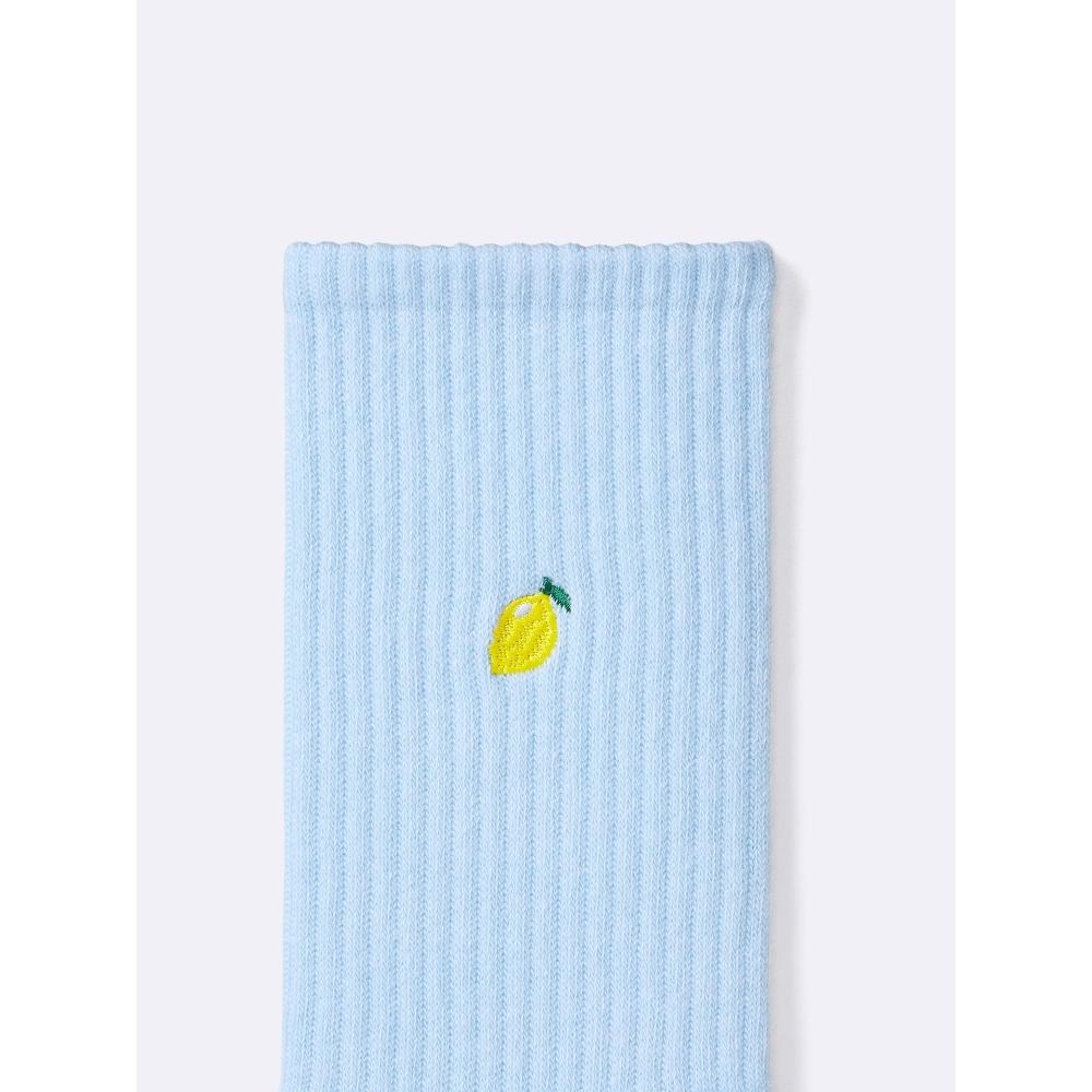 Gu By Uniqlo Kids Socks 2p  Embroidery Pattern 