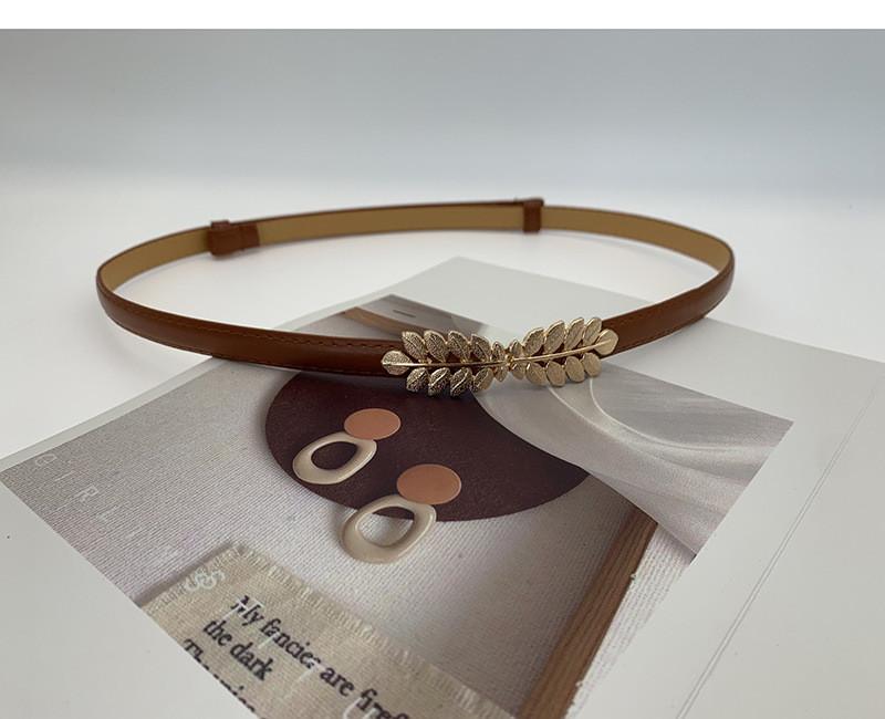 Elegant Women's Adjustable Black Fashionable Belt For Dresses And Sweaters With Pu Buckle