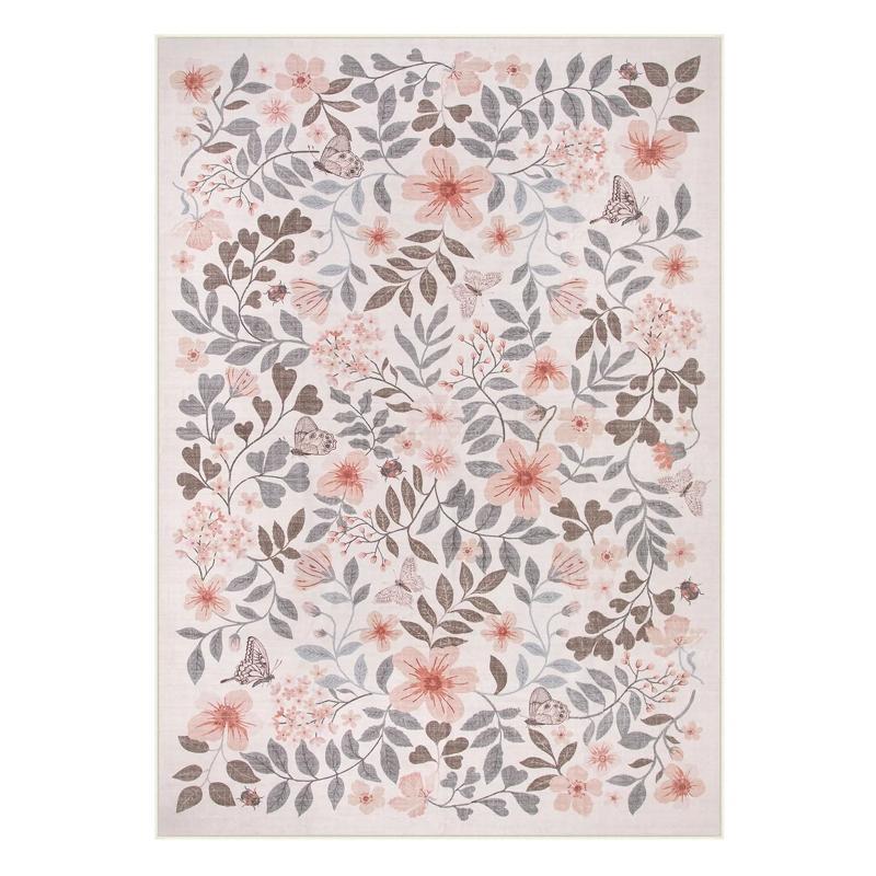 Carpet for Living Room Machine Washable Non-slip Floor Mat Vintage Floral Rug Large Size Rugs Soft Comfortable Home Decor