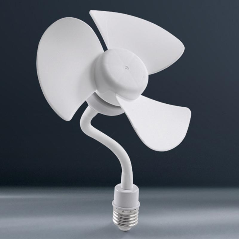 5.5inch Chandelier Fan E27 Thread Ceiling Fan 360 Degree Adjustment Low Noise Electric Fan Cooling Fan for Indoor