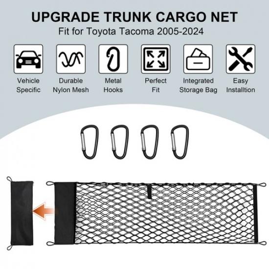 Envelope Style Organizer Cargo Net Black Fit Ford Maverick 2024