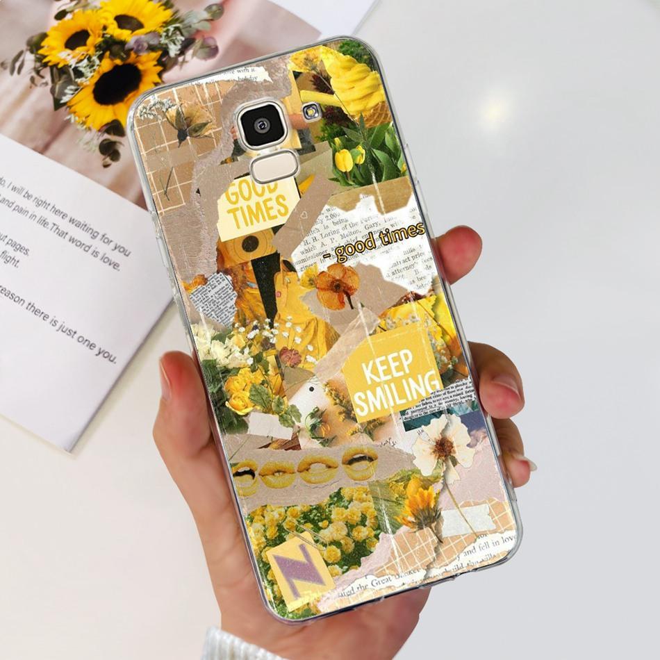 For Samsung Galaxy J6 J6+ 2018 Phone Case Samsung J 6 J6 Plus SM-J600F J610G Fashion Cool Pattern Soft Silicone TPU Cases