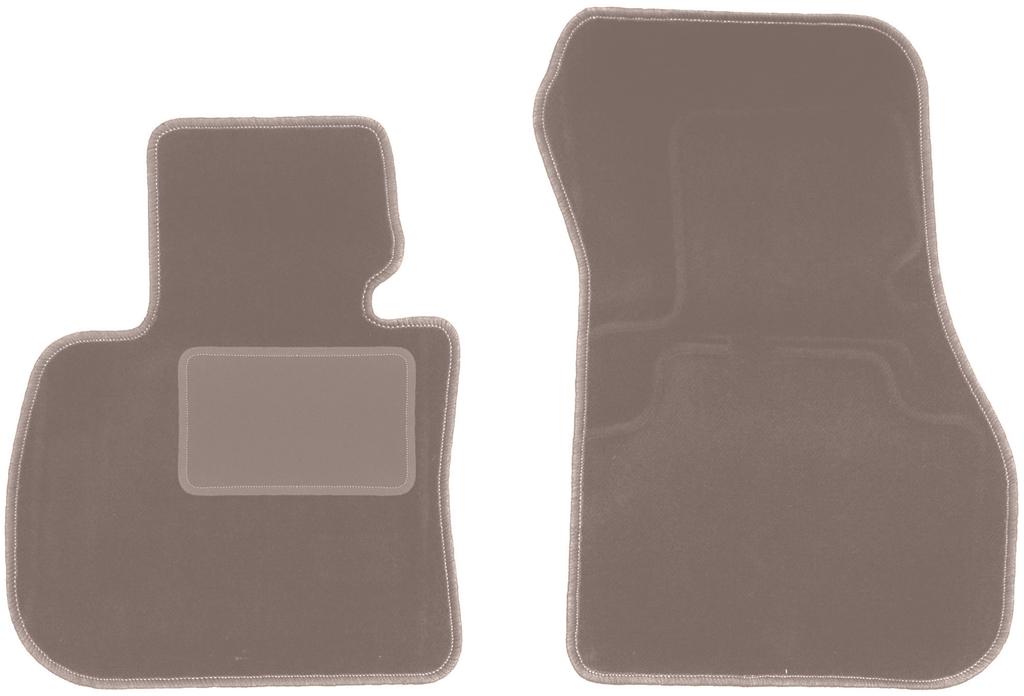 Beige front floor mats for: BMW 2 F45 Active Tourer (2015-)