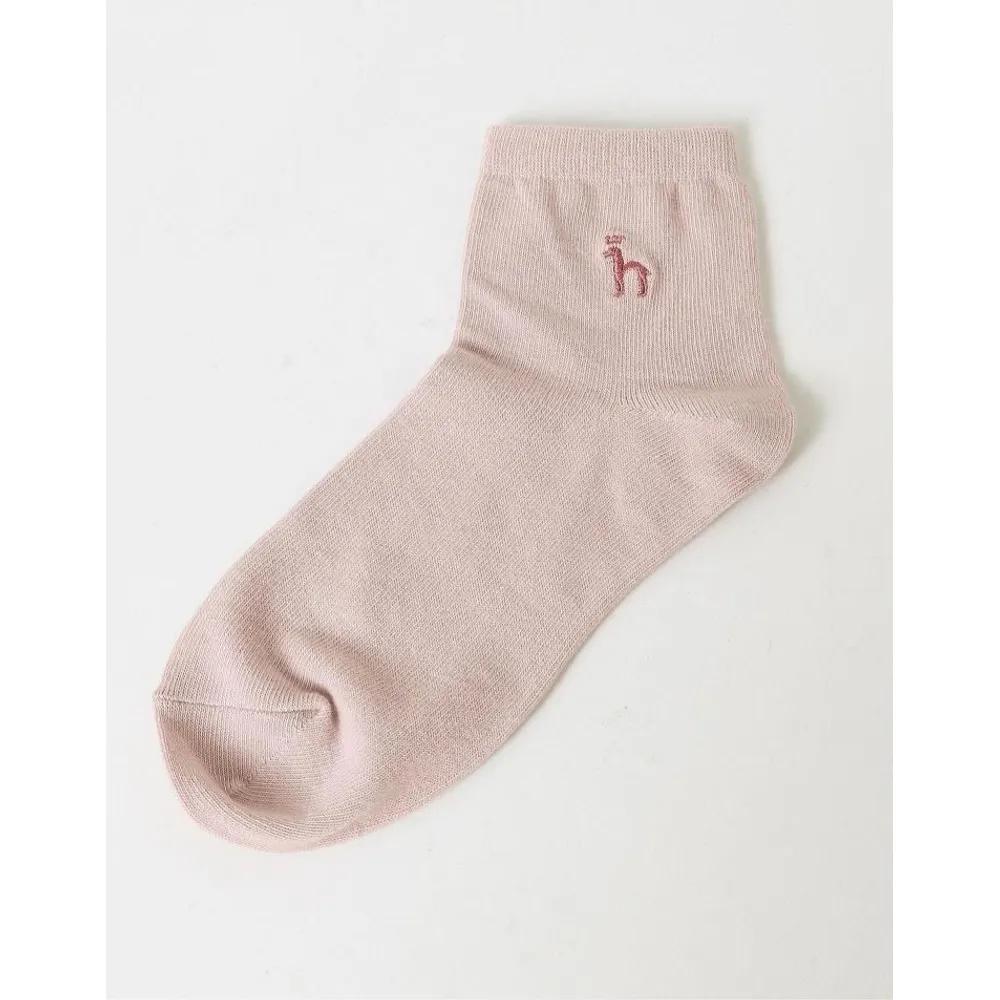[23SS] HISS3F200.WT_Cotton Blend Puppy Logo Women's Ankle Socks 3-Piece Set