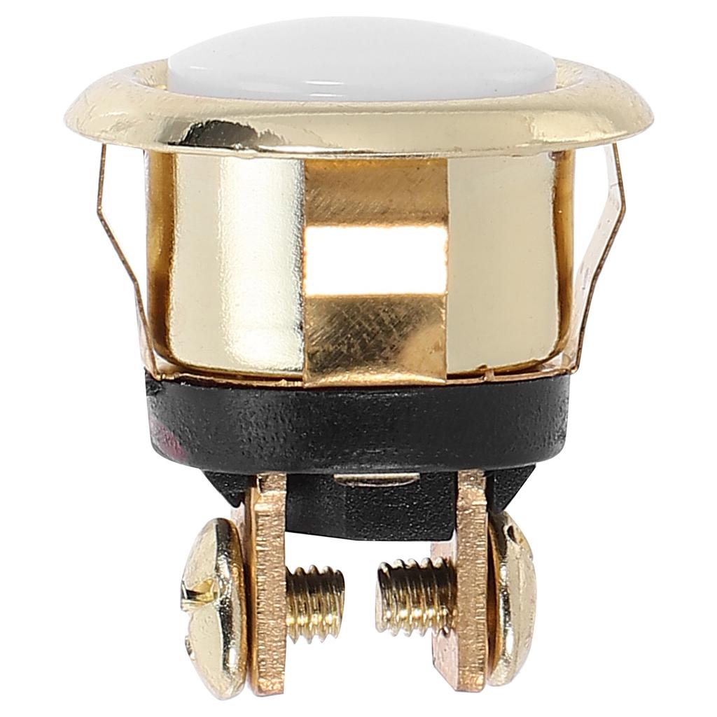 Vintage Round Wired Doorbell Button Metal Build High Sensitivity Wall Mounted Heavy Duty for Home Garage Entry Door Bell Push