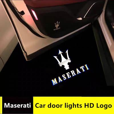 2pcs For Maserati Light Shadow Light For Maserati Ghibli Levante Quattroporte SQ4 SQ2 Q2 Maserati Courtesy Car Door Light