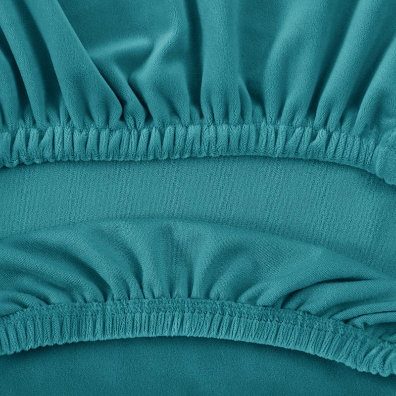 Verdickter Sesselbezug aus Silberfuchs-Samt, drehbarer Bürostuhlbezug, staubdichter Bezug, für Zuhause, Hotel, Esszimmerstuhl, Stuhlbezug, High-End