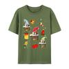 Cute Sewing Gnomes Funny Christmas Gnomes Sewing Quilting Printed TShirt Unisex Summer Graphic T Shirt Oneck Oversized Tshirt