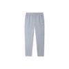 Anta Training Series Solid Color Logo Mid Waist Straight Leg Cuffed Sports Pants Women pants Gray Heather-Gray 962357301-2