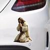 Jesus Prayer Shelter Artistic Car Sticker Vinyl Decal Waterproof Rear Window Motorcycle Camper Bumper Truck Laptop Decoration JM22