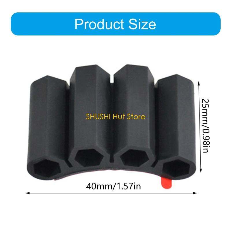 Universelle Bohrerhalter-Clip-Organizer für 1/4-Zoll-Bit und Sechskantaufnahme für Elektrowerkzeug Klebemontage D57B