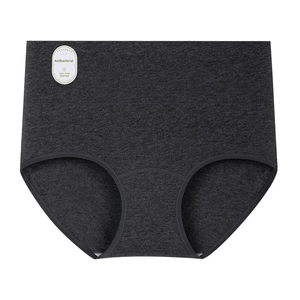 Women's Spring and Autumn Class A Medical Cotton Cotton Extended Antibacterial Crotch High Waist Belly Tuck Briefs