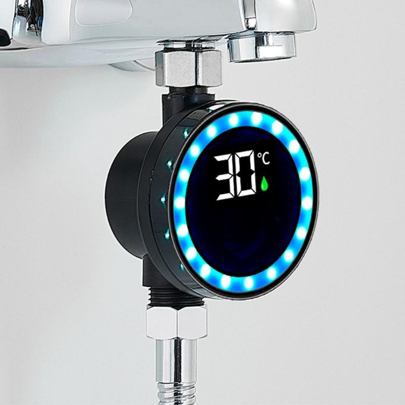 Multiple Purpose LED Faucet Thermometers Accurate Water Temperature Readout Easy To Use for Kitchen & Bathroom Providing