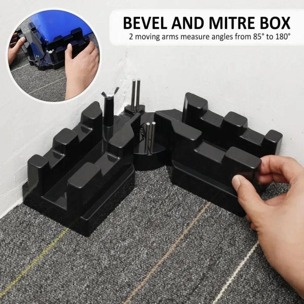 85-180° Miter Measuring Cutting Tool 2 In 1 Mitre Box Woodworking  Angle Clamp  Home Improvement