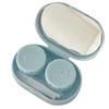 Contact Lens Case Smooth Travel Lady Holder Storage Eye Care Container with Mirror Lenses Box  Contact Lens Inserter Remover