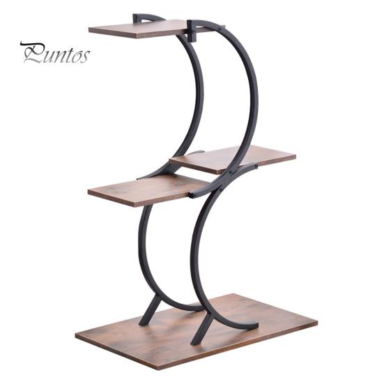 

Многоярусная полка для цветов Цветочный горшок Стеллаж для выставки товаров Прочная несущая способность Гладкие края без заусенцев Антикоррозийное покрытие Подставка для цветочного горшка в горшке чёрный/кофейный