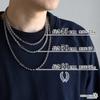 925 Silver Arabesque Pattern Necklace Arabesque Paper Chain Width 4mm Silver Metal Hypoallergenic [silver KYASYA] Men's (50cm)
