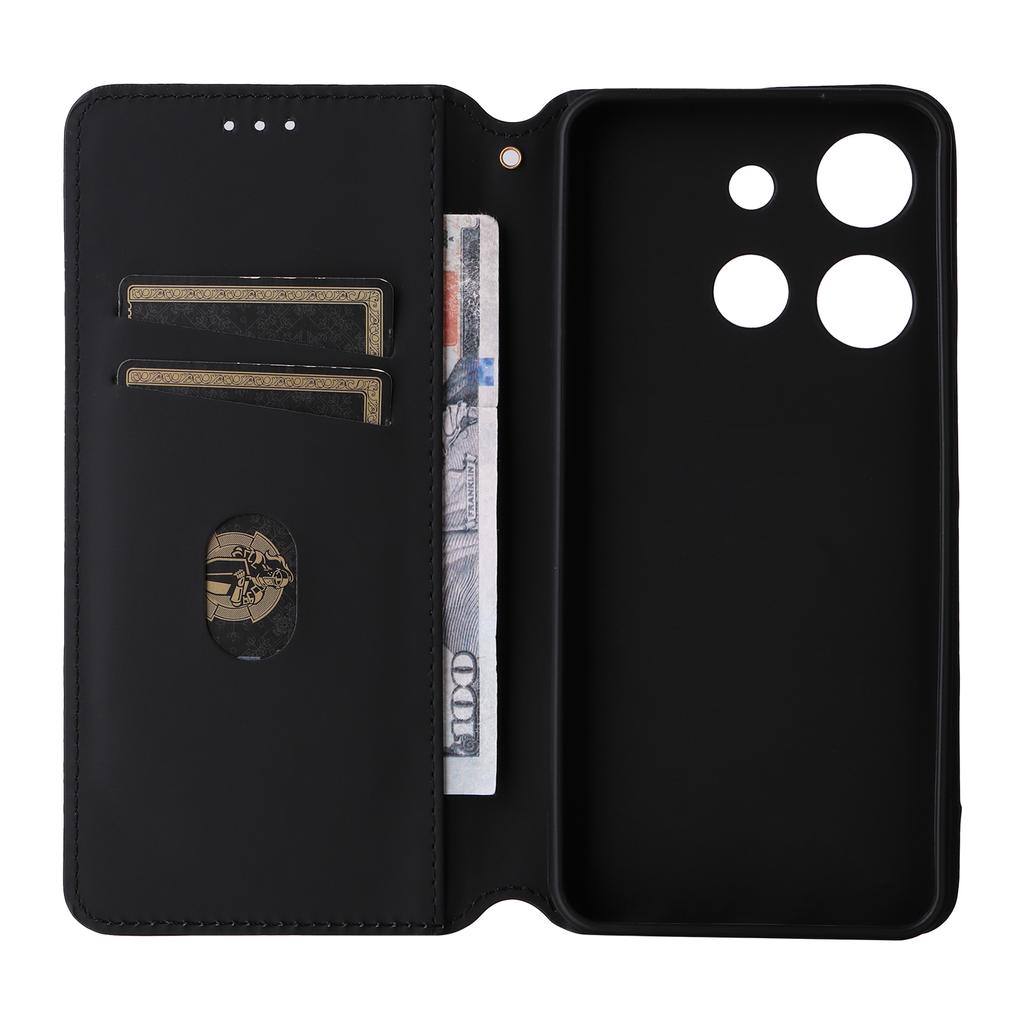 For TCL 503 Wallet Case Rhombus Imprinted Leather Phone Cover