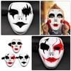 3pcs Hand Painted Masks Halloween Masks For Adults Cosplay Prop Costume Accessory Party Favors Decorative Mask Plastic Face Mask