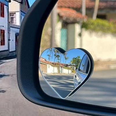 1 Sada Roztomilé Zrcátko Zpětné Vnitřní Ve Tvaru Srdce Zrcátko Boční Zrcátko Mrtvého Úhlu Pomocné Auto Příslušenství Pro SUV
