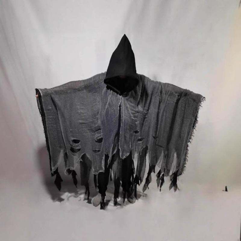 Halloween Tod Umhang Cos Schädel Kleidung Spukhaus Mittelalter Retro Umhang Horror Robe Zombie Kostüm