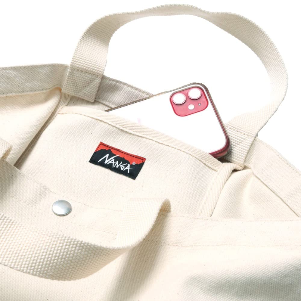 Logo Canvas Tote 2WAY Bag NANGA LOGO CANVAS TOTE 2 WAY BAG N1G2NTN4 NATURAL Tote Bag [NANGA]
