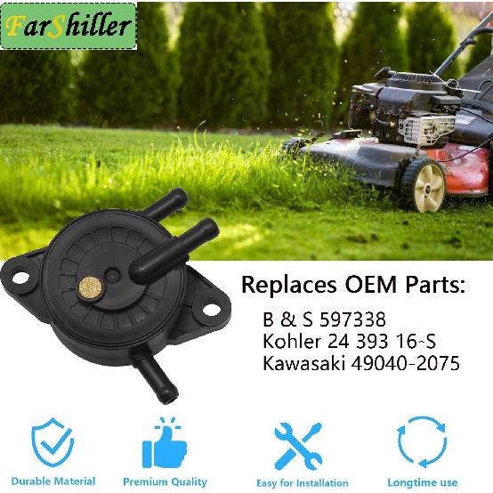 Fuel Pump 597338 for B & S Lawn Mower Replacement Accessories